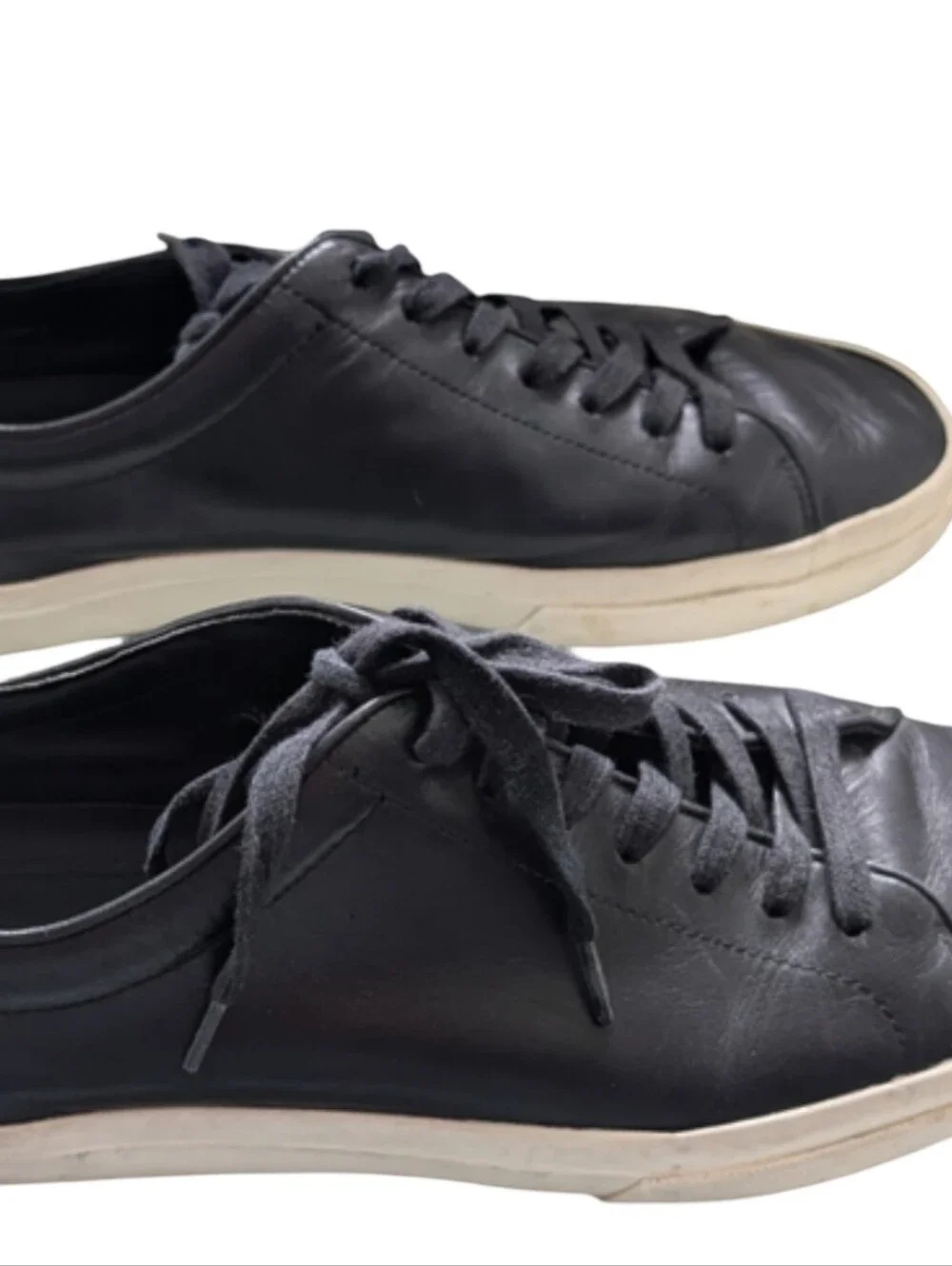 Vince Fulton Low Top Sneaker Black Leather Men's 9